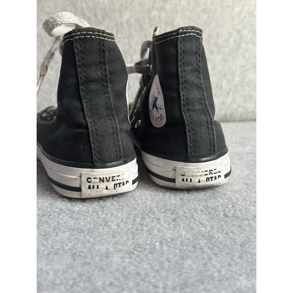 Converse High Top Sneakers Kids US 13 Black White Unisex Classic Athletic Shoes